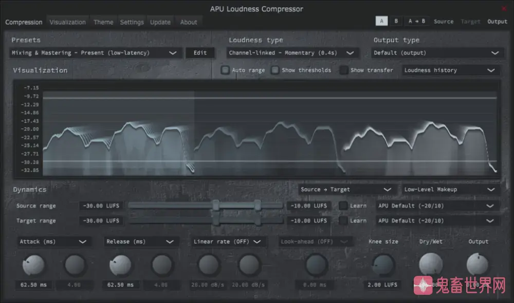 图片[1]-音频响度压缩器插件：APU Loudness Compressor v2.8.0-鬼畜世界网