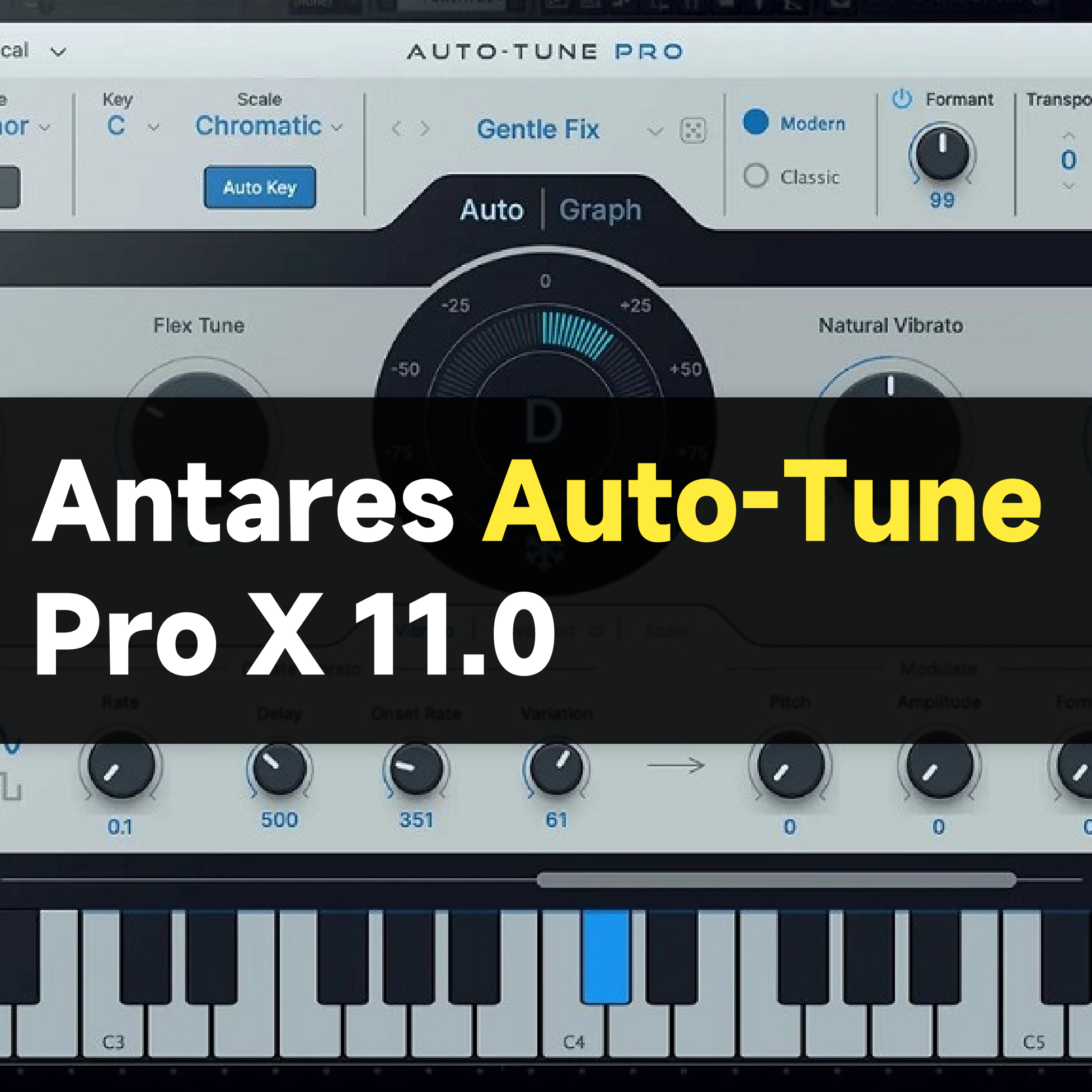 音频电音处理软件：Antares Auto-Tune Pro X 11.0-鬼畜世界网